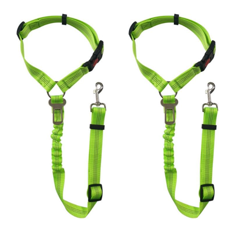 2 Packs Pet Dog Cat Seat Belts, Car Headrest Restraint Adjustable Safety Leads Vehicle Seatbelt Harness.Usa Stock Ships Tomorrow! (Cats Included)