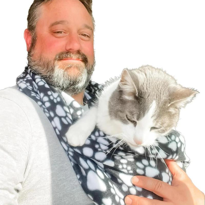 XL Critter Cuddler Animal Carrier and Bonding Sling for Small & Medium Dogs, Cats, Bunnies, Baby Goats, Chickens Etc - Handmade in USA Pet Supplies Fleece