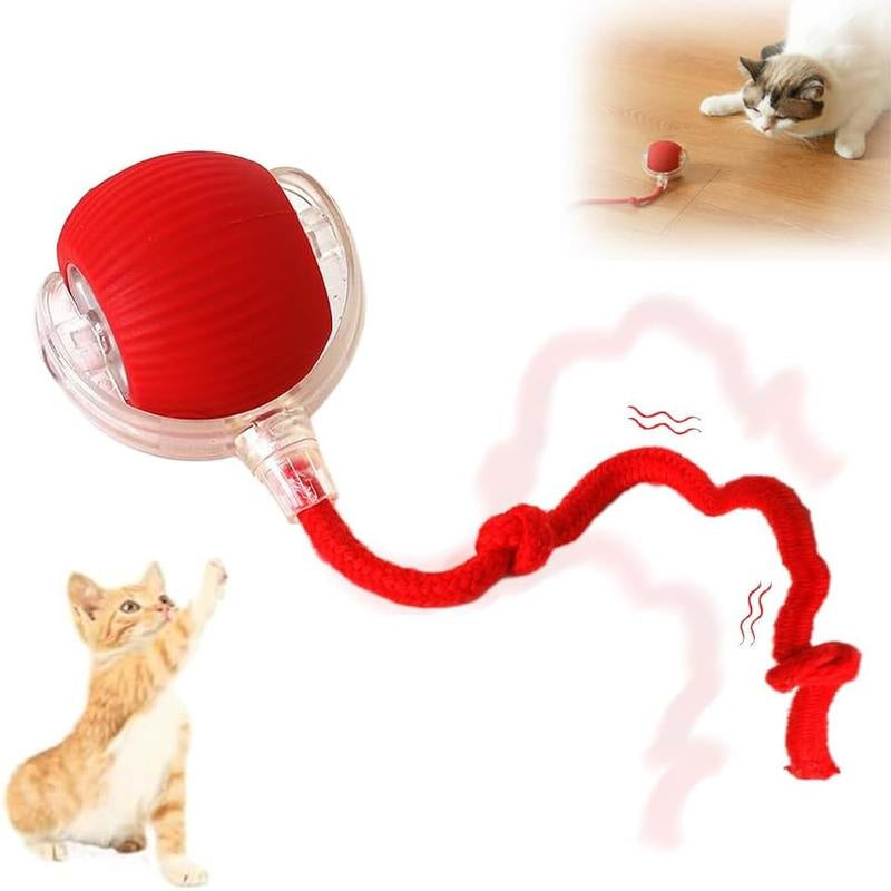 Electric Cat Toy Ball, Rechargeable Dog Ball Toy, Interactive Cat Teaser Toy, Automatic Rolling Ball Toy, Gift for Pets, Pet Supplies, Dog & Cat Accessories, Valentine'S Day Gift