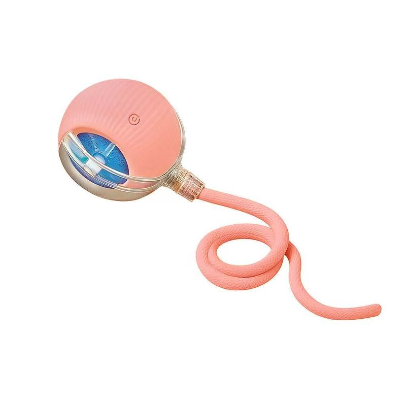 Mizusu Interactive Cat & Dog Teaser Toy with Two Additional Tails, Kitten Rolling Ball Toy, Pet Supplies, Dog & Cat Accessories Cute Dog Toys