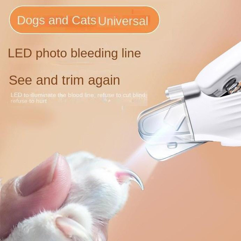 Adjustable Pet Nail Clippers,Led Light Pet Nail Clipper with Scissors,Stainless Steel Manual Pet Nail Clippers,Led Light Pet Nail Clipper with Scissors,Cat Clipper ,Dog Clipper,Pet Nail Clippers with Nail Collection Cover,Pet Gift,Cat Gift,Dog Gift