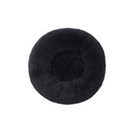 Faux Fur Shaggy round Donut Pet Bed for Dogs & Cats, 100% Polyester Fiber, Machine Washable, Non-Slip Dot Fabric