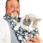 XL Critter Cuddler Animal Carrier and Bonding Sling for Small & Medium Dogs, Cats, Bunnies, Baby Goats, Chickens Etc - Handmade in USA Pet Supplies Fleece