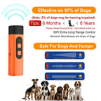 Professional Sonic Emitters Dog Training Tool Dog Bark Deterrent Device with LED Flashlight, 30Ft Range anti Bark Barking Dog Silencer,Rechargeable Portable Dog Barking Stopper