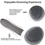Furry Finds and Goods Self Cleaning Slicker Brush - Pet Grooming Tool for Dogs, Cats, and Bunnies with Long or Short Hair