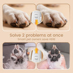 Vankoo Petgroomer 2-In-1 Dog Nail Clipper & Paw Hair Trimmer with LED Light, Rechargeable & Waterproof – Grooming Tool for Paws, Face, Ears, Rump – Safe for Dogs & Cats