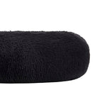Faux Fur Shaggy round Donut Pet Bed for Dogs & Cats, 100% Polyester Fiber, Machine Washable, Non-Slip Dot Fabric