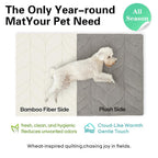 Vagascape Cooling Pet Mat, Eco-Friendly Cooling Pad for Large Dog, Pet Cooling Mats for Dog Bed and Cat House, Use in Crate, Tunk, Camping, Outdoors, Portable, Machine Washable, Durable, without Gel, Outdoorfun