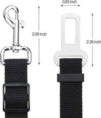 2 Packs Pet Dog Cat Seat Belts, Car Headrest Restraint Adjustable Safety Leads Vehicle Seatbelt Harness.Usa Stock Ships Tomorrow! (Cats Included)