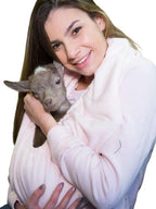 XL Critter Cuddler Animal Carrier and Bonding Sling for Small & Medium Dogs, Cats, Bunnies, Baby Goats, Chickens Etc - Handmade in USA Pet Supplies Fleece