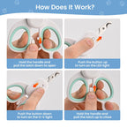 Pet Nail Trimmer with LED Light for Pet Nails with Light, Precise Nail Trimmer for Cats and Dogs, Safe Portable Child Safety Lock