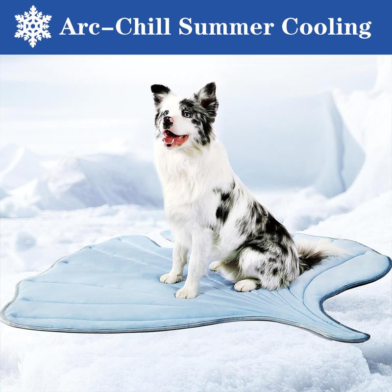 Vagascape Cooling Pet Mat, Eco-Friendly Cooling Pad for Large Dog, Pet Cooling Mats for Dog Bed and Cat House, Use in Crate, Tunk, Camping, Outdoors, Portable, Machine Washable, Durable, without Gel, Outdoorfun