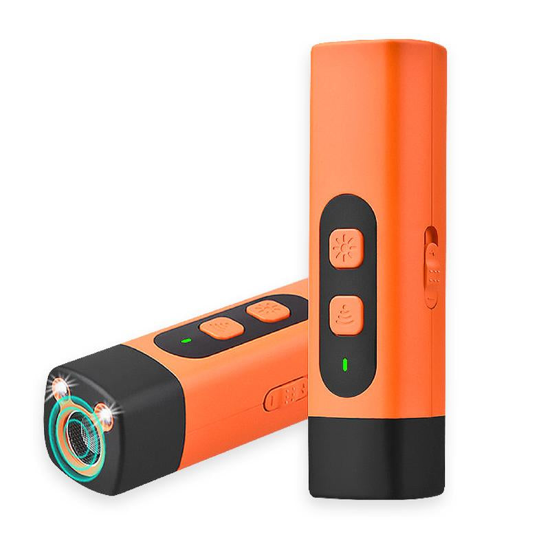 Professional Sonic Emitters Dog Training Tool Dog Bark Deterrent Device with LED Flashlight, 30Ft Range anti Bark Barking Dog Silencer,Rechargeable Portable Dog Barking Stopper