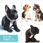 Silver Dog Chain Collar Diamond Cuban Link Dog Collar 13Mm Wide Dog Necklace Metal Cat Chain Pet Crystal Collar Jewelry Accessories for Small Medium Large Dogs Cats(16Inch)