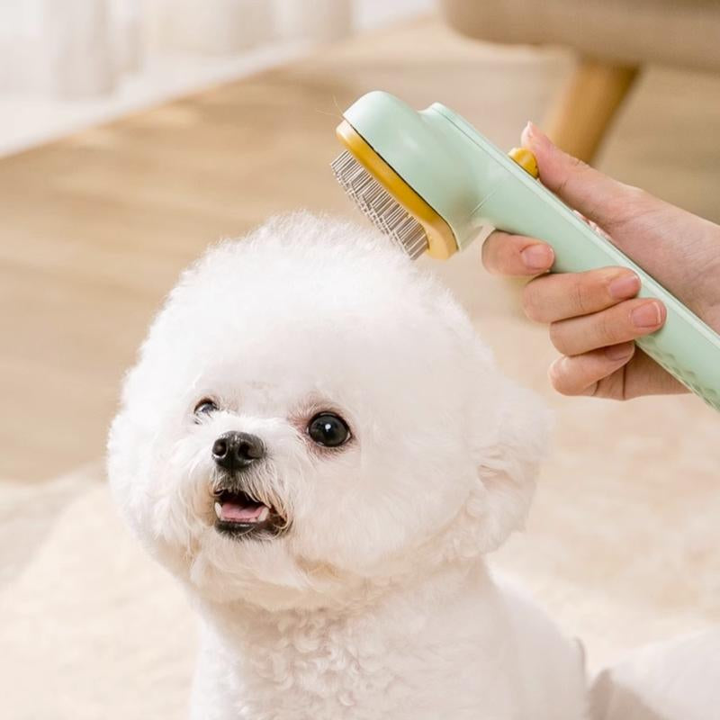 Cat Dod Pin Brush with Release Button,Cat Brush Pet Grooming Brush for Long&Short Haired Dogs Cats,Self Cleaning Slicker Brush Dog Hair Brush for Puppy Kitten Dog Massage and Removal of Loose Fur,Tangled Hair & Mats
