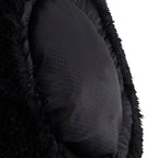 Faux Fur Shaggy round Donut Pet Bed for Dogs & Cats, 100% Polyester Fiber, Machine Washable, Non-Slip Dot Fabric