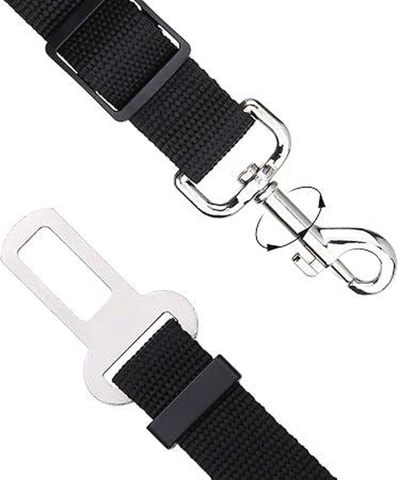 2 Packs Pet Dog Cat Seat Belts, Car Headrest Restraint Adjustable Safety Leads Vehicle Seatbelt Harness.Usa Stock Ships Tomorrow! (Cats Included)