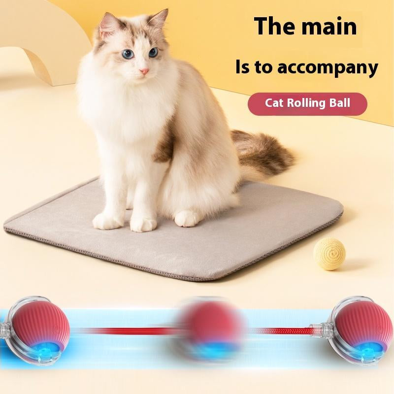 Interactive Cat Toy Ball: Automatically Rolling Electric Ball, Suitable for Indoor Cats/Dogs, Brings the Fun of Chasing Tails. Motion Sensing, Keeps Pets Busy and Enjoys Rich Sports Stimulation. Great Pet Gifts/Supplies.