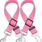 2 Packs Pet Dog Cat Seat Belts, Car Headrest Restraint Adjustable Safety Leads Vehicle Seatbelt Harness.Usa Stock Ships Tomorrow! (Cats Included)