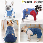 New Style Breathable Pet Overalls,Comfortable and Cute Dog Jumpsuits, Pet Clothing for Dachshunds and French Bulldogs, Halloween Puppy Funny Role Play Costume