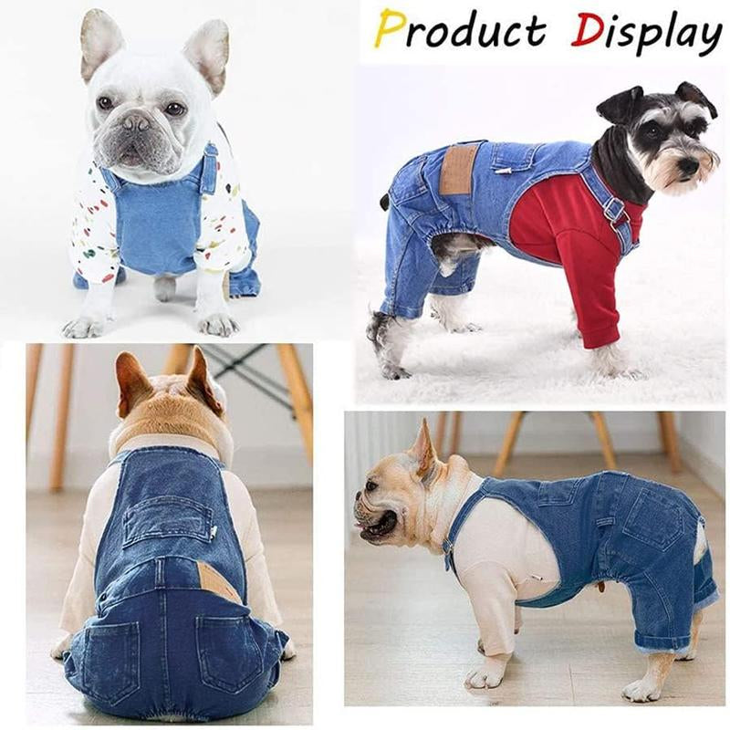 New Style Breathable Pet Overalls,Comfortable and Cute Dog Jumpsuits, Pet Clothing for Dachshunds and French Bulldogs, Halloween Puppy Funny Role Play Costume