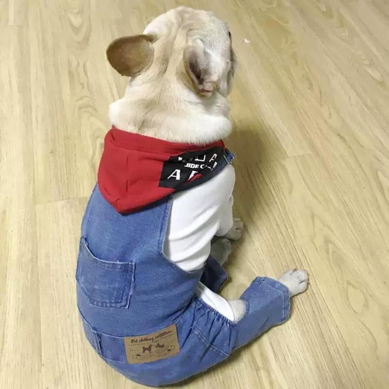 New Style Breathable Pet Overalls,Comfortable and Cute Dog Jumpsuits, Pet Clothing for Dachshunds and French Bulldogs, Halloween Puppy Funny Role Play Costume